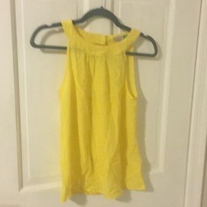 Yellow Banana Republic silk blouse/tank